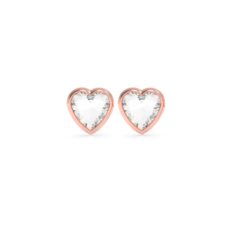 Guess heart 2025 shaped earrings