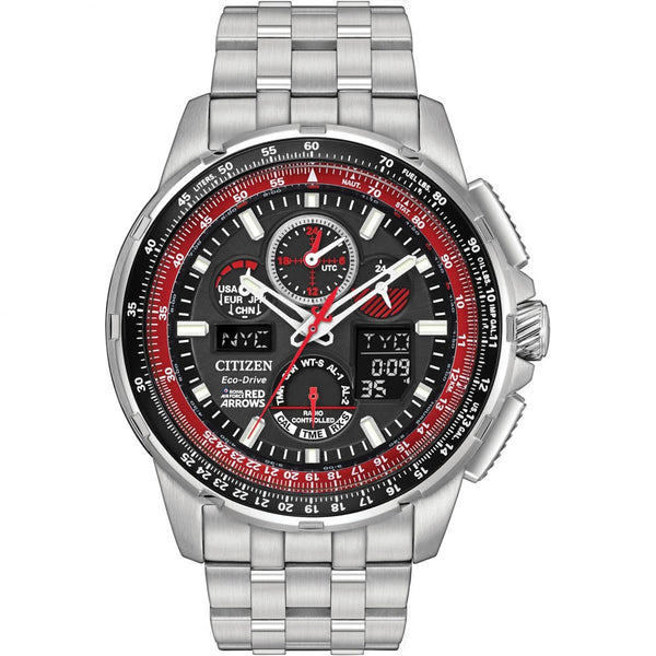 Citizen Mens Skyhawk A-T Red Arrows Alarm Chronograph Radio Controlled Watch JY8059-57E